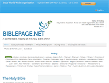 Tablet Screenshot of biblepage.net
